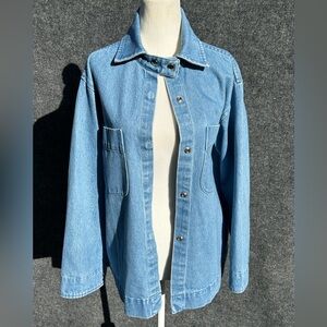 CARLEEN Long Sleeve Blue Denim Chore Jacket
Medium